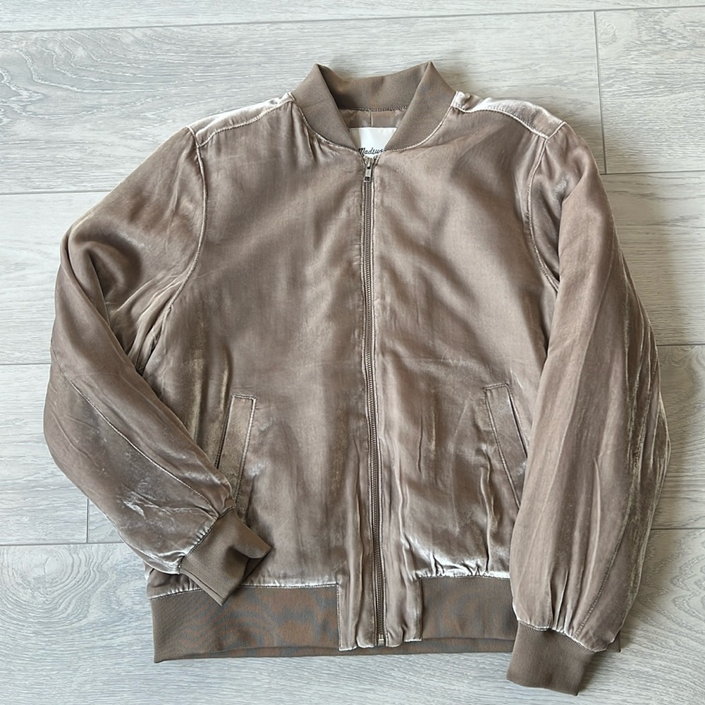 Madewell Velvet Bomber Jacket